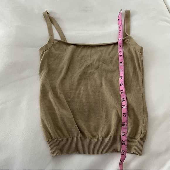 Valentino cotton cropped tank top tan 42 - Picture 11 of 13